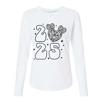 Happy New Year 2025 Holiday New Year Eve Womens Cotton Relaxed Long Sleeve T-Shirt