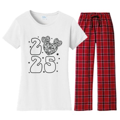 Happy New Year 2025 Holiday New Year Eve Women's Flannel Pajama Set