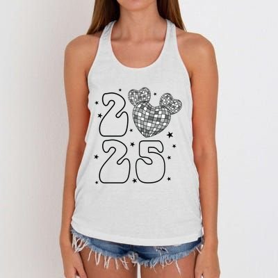 Happy New Year 2025 Holiday New Year Eve Women's Knotted Racerback Tank