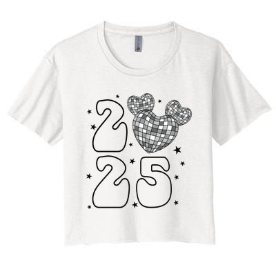 Happy New Year 2025 Holiday New Year Eve Women's Crop Top Tee