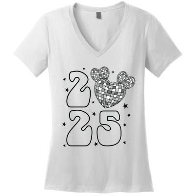 Happy New Year 2025 Holiday New Year Eve Women's V-Neck T-Shirt