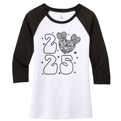 Happy New Year 2025 Holiday New Year Eve Women's Tri-Blend 3/4-Sleeve Raglan Shirt