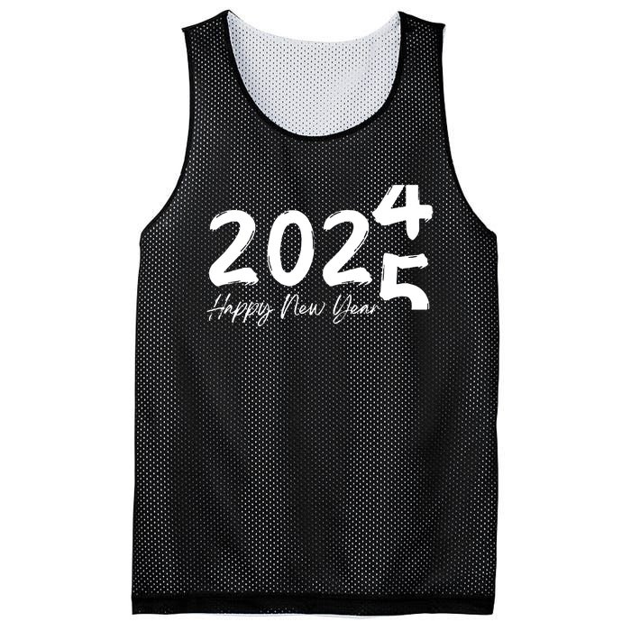 Happy New Year 2025 Holiday New Year Party Mesh Reversible Basketball Jersey Tank