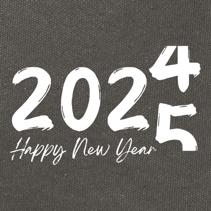 Happy New Year 2025 Holiday New Year Party Cotton Canvas Backpack