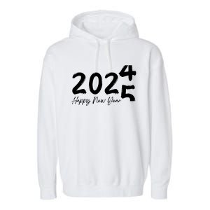 Happy New Year 2025 Holiday New Year Party Garment-Dyed Fleece Hoodie