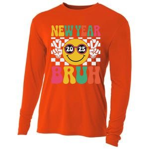 Happy New Year Bruh 2025 Cooling Performance Long Sleeve Crew