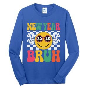 Happy New Year Bruh 2025 Tall Long Sleeve T-Shirt