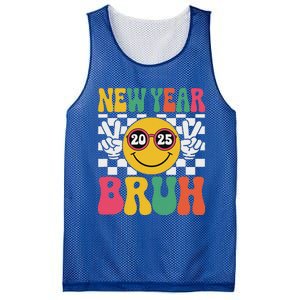 Happy New Year Bruh 2025 Mesh Reversible Basketball Jersey Tank