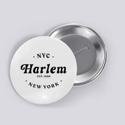 Harlem New York City Nyc Women Retro Harlem Button