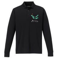 Harlem New York City Street Sign Performance Long Sleeve Polo