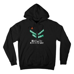 Harlem New York City Street Sign Hoodie