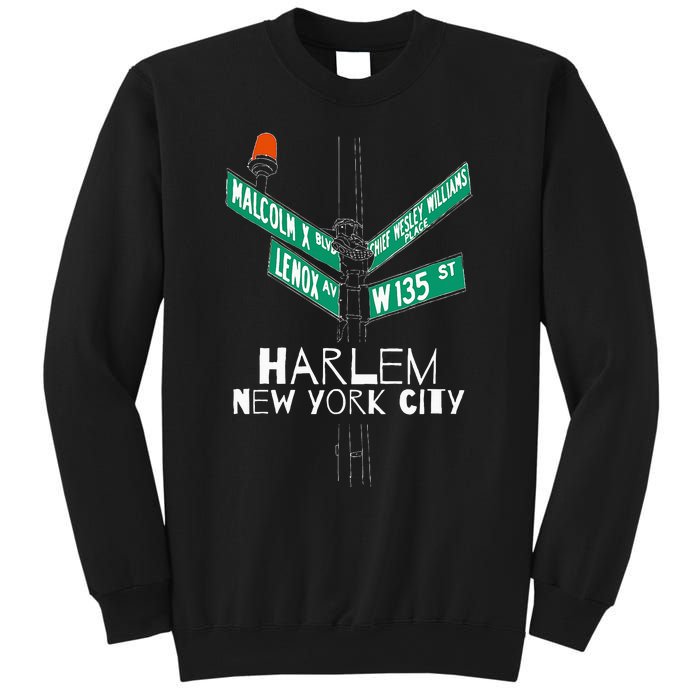 Harlem New York City Street Sign Sweatshirt