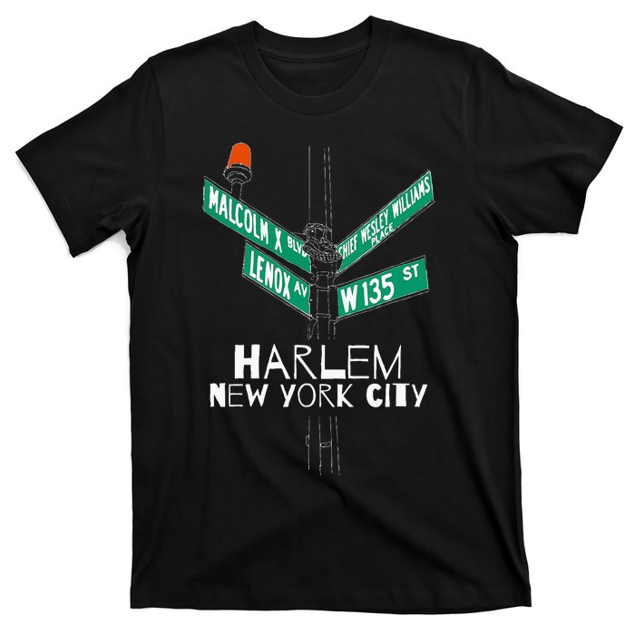 Harlem New York City Street Sign T-Shirt