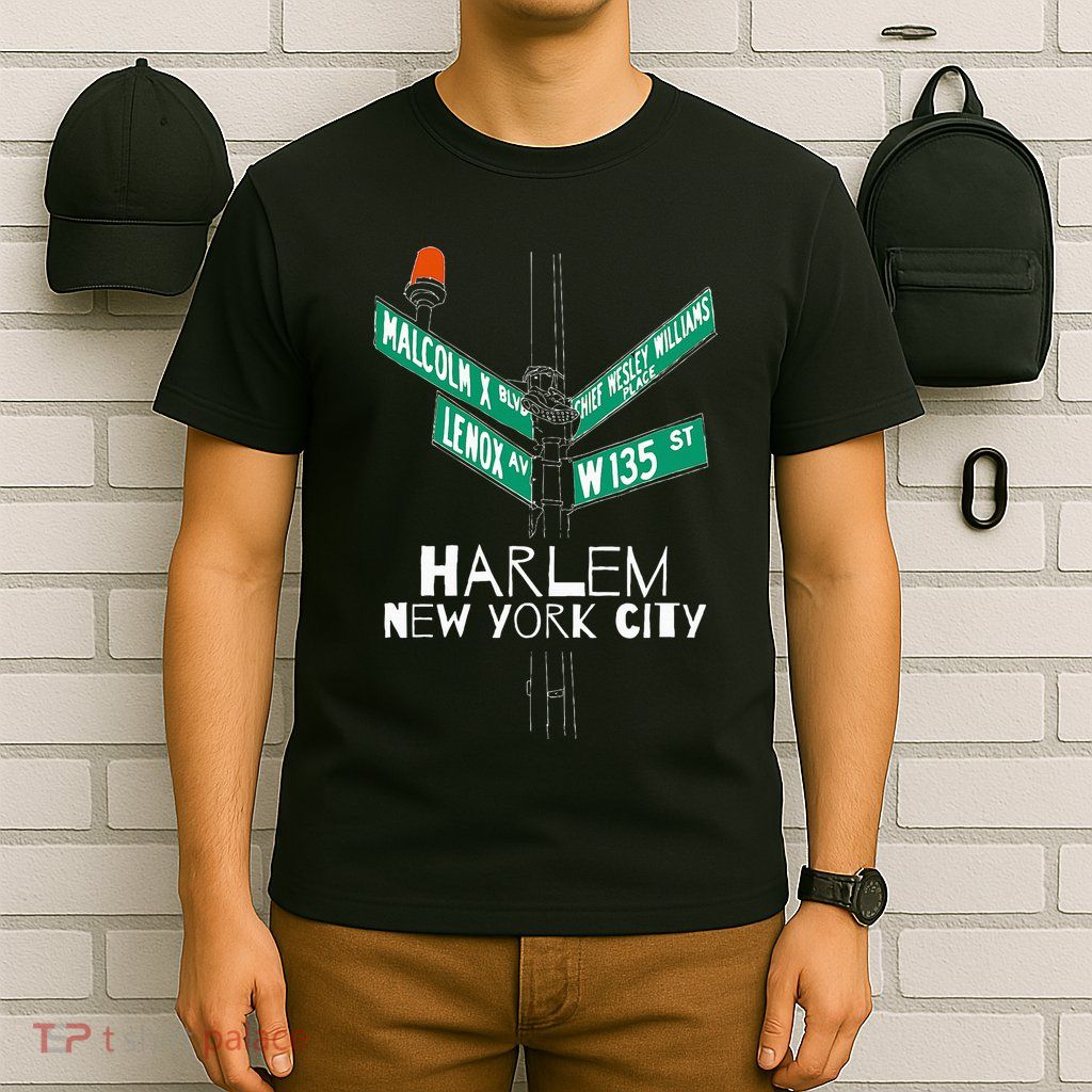 Harlem New York City Street Sign T-Shirt