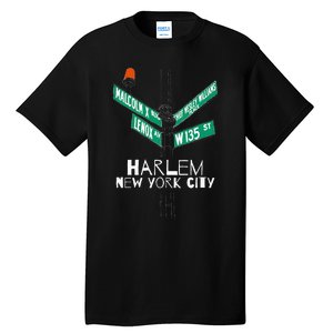 Harlem New York City Street Sign Tall T-Shirt