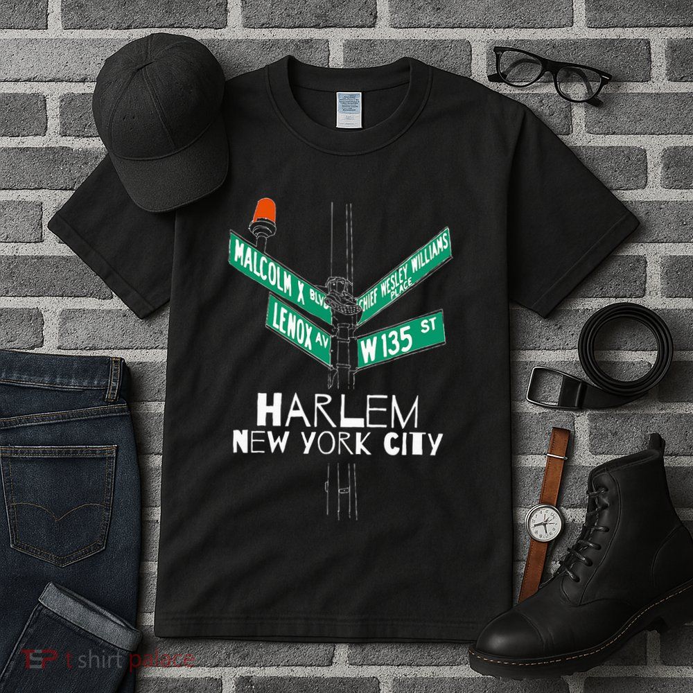 Harlem New York City Street Sign Tall T-Shirt