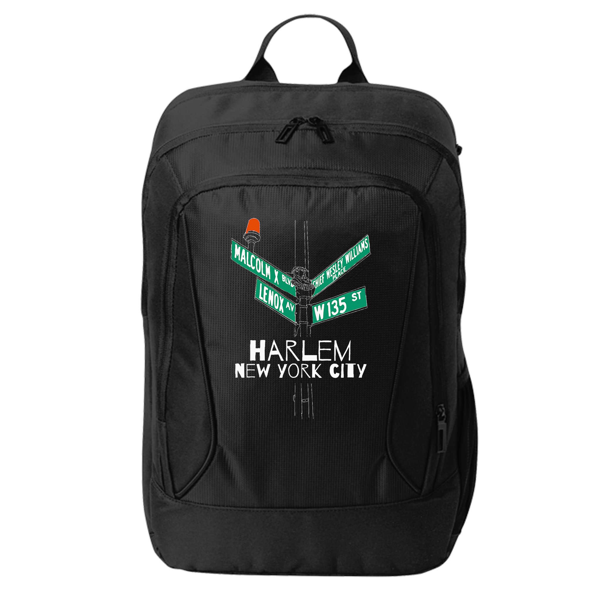 Harlem New York City Street Sign City Backpack