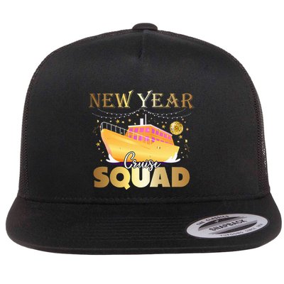 Happy New Year Cruise Squad Nye Celebration Flatbill Hat