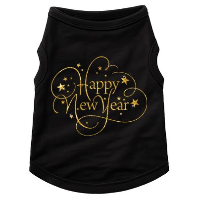 Happy New Years Golden Logo Doggie Tank