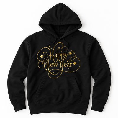 Happy New Years Golden Logo Hoodie