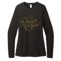 Happy New Years Golden Logo Womens CVC Long Sleeve Shirt