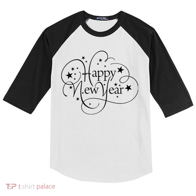 Happy New Years Golden Logo Kids Colorblock Raglan Jersey