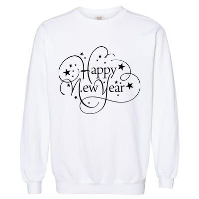 Happy New Years Golden Logo Garment-Dyed Sweatshirt