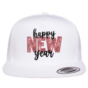 Happy New Year 2025 New YearS Eve Party Countdown Family Flat Bill Trucker Hat