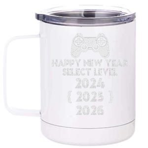 Happy New Year Select Level 2025 Gaming Gamer 12 oz Stainless Steel Tumbler Cup