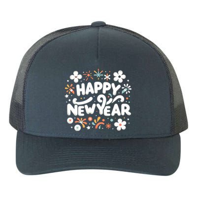 Happy New Year Friends Family Countdown Christmas Nye Party Funny Gift Yupoong Adult 5-Panel Trucker Hat