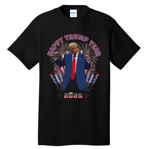 Happy New Year Party 2025 Trump 2024 Take America Back Tall T-Shirt