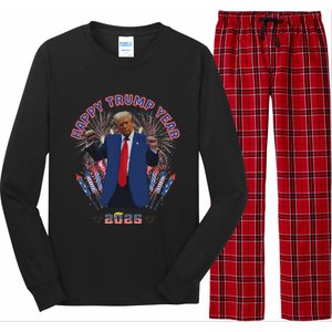 Happy New Year Party 2025 Trump 2024 Take America Back Long Sleeve Pajama Set