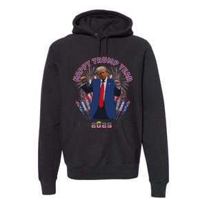 Happy New Year Party 2025 Trump 2024 Take America Back Premium Hoodie