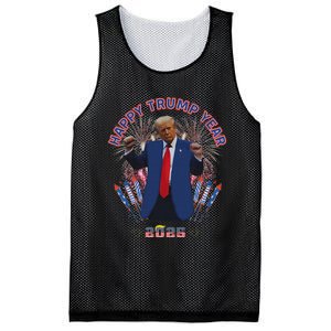 Happy New Year Party 2025 Trump 2024 Take America Back Mesh Reversible Basketball Jersey Tank