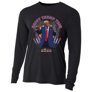 Happy New Year Party 2025 Trump 2024 Take America Back Cooling Performance Long Sleeve Crew