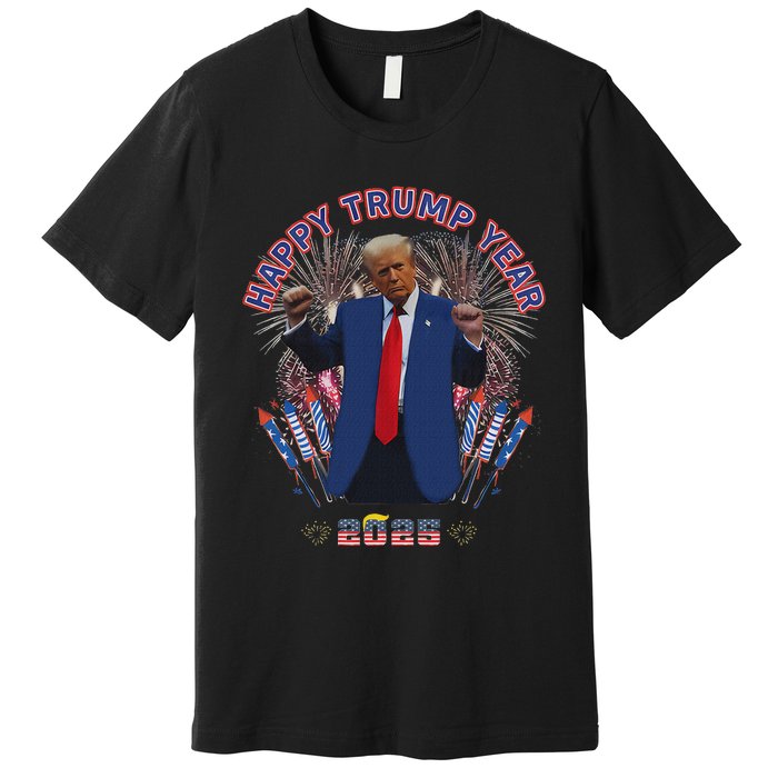 Happy New Year Party 2025 Trump 2024 Take America Back Premium T-Shirt