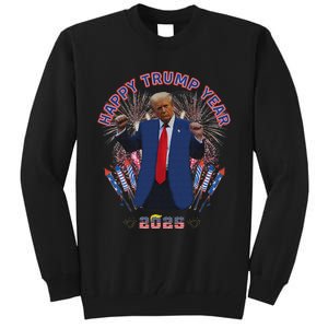 Happy New Year Party 2025 Trump 2024 Take America Back Tall Sweatshirt