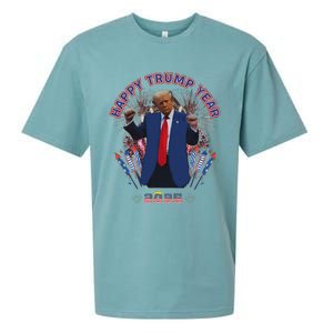 Happy New Year Party 2025 Trump 2024 Take America Back Sueded Cloud Jersey T-Shirt