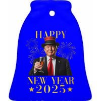 Happy New Year 2025 Ceramic Bell Ornament