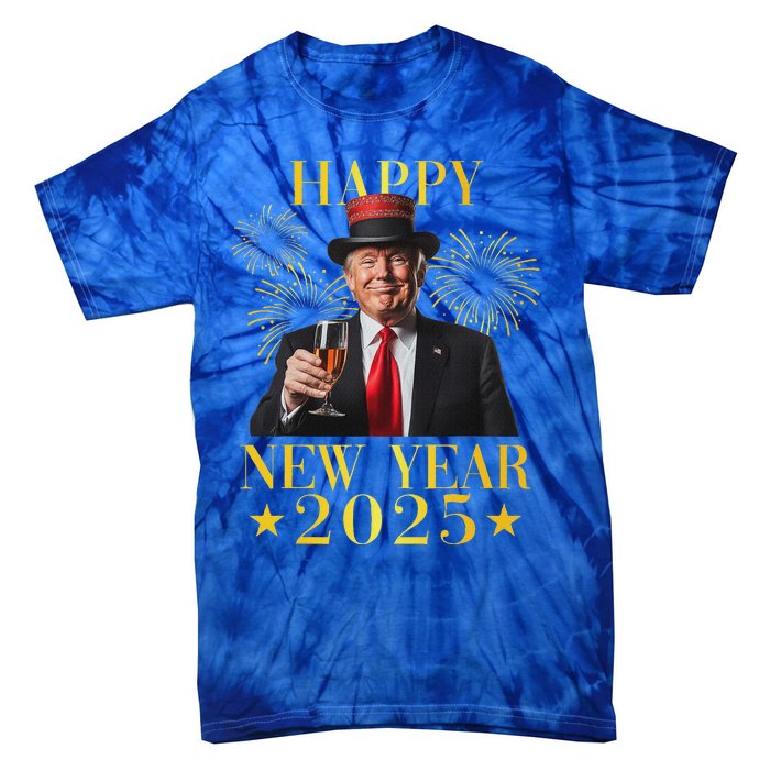 Happy New Year 2025 Tie-Dye T-Shirt