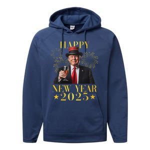 Happy New Year 2025 Performance Fleece Hoodie