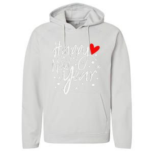 Happy New Year Party Funny New Year's Eve  Performance Fleece Hoodie