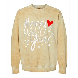 Happy New Year Party Funny New Year's Eve  Colorblast Crewneck Sweatshirt