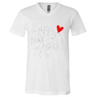 Happy New Year Party Funny New Year's Eve  V-Neck T-Shirt