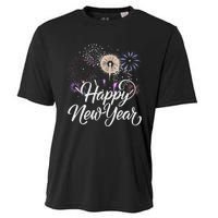 Happy New Year 2025 Fireworks New YearS Eve Party Countdown Cooling Performance Crew T-Shirt