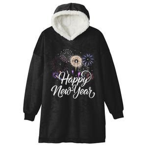 Happy New Year 2025 Fireworks New YearS Eve Party Countdown Hooded Wearable Blanket