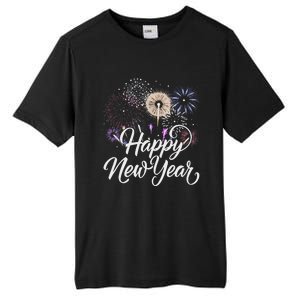 Happy New Year 2025 Fireworks New YearS Eve Party Countdown Tall Fusion ChromaSoft Performance T-Shirt