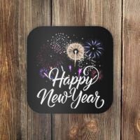 Happy New Year 2025 Fireworks New YearS Eve Party Countdown Coaster