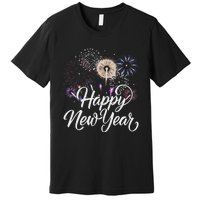 Happy New Year 2025 Fireworks New YearS Eve Party Countdown Premium T-Shirt