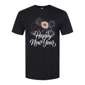 Happy New Year 2025 Fireworks New YearS Eve Party Countdown Softstyle CVC T-Shirt